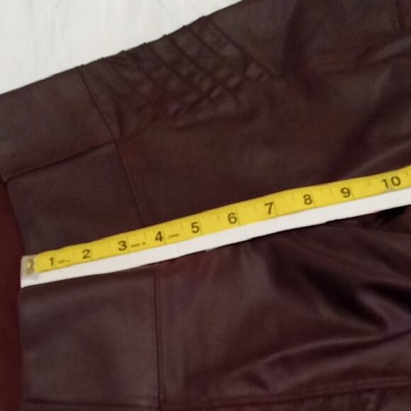 Athleta Women's Size S/P Delancey Gleam Moto Tight Decadent Chocolate Ankle Zip - Picture 8 of 11